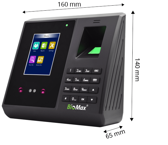 Biomax Wi-Fi Face Biometric attendance and Access Machine with inbuilt Battery N-BM70W PRO