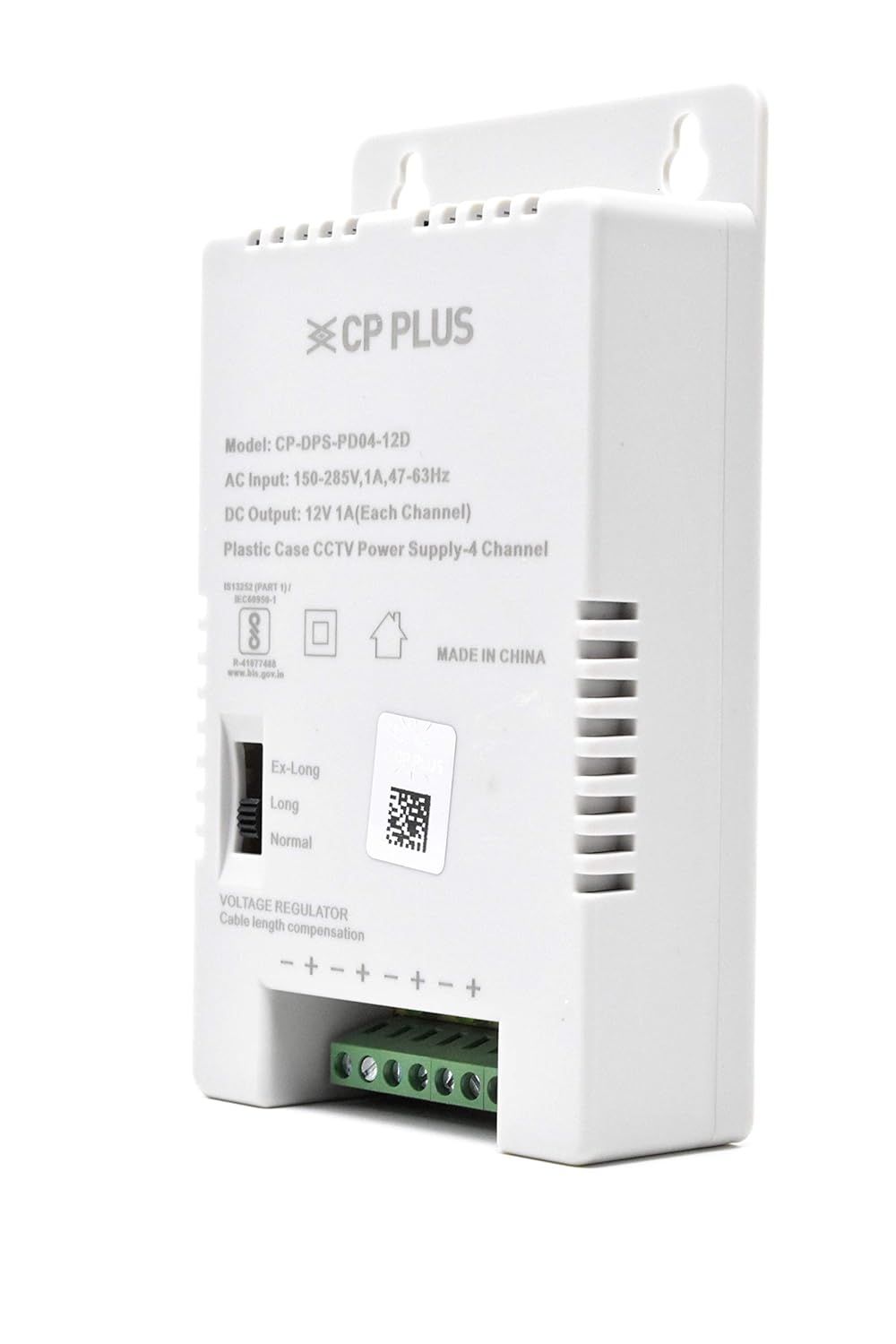 CP Plus 5 Amps 4 Channel Fiber SMPS for CCTV Security Surveillance Camera