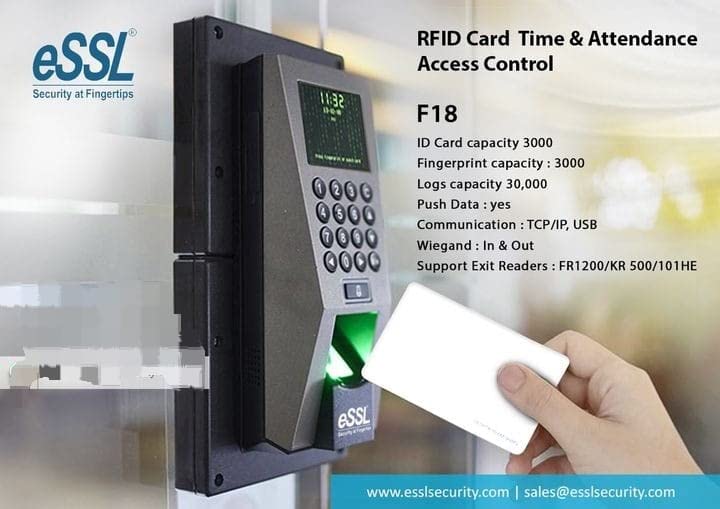 ESSL Standalone Fingerprint Time Attendance and Access Control System