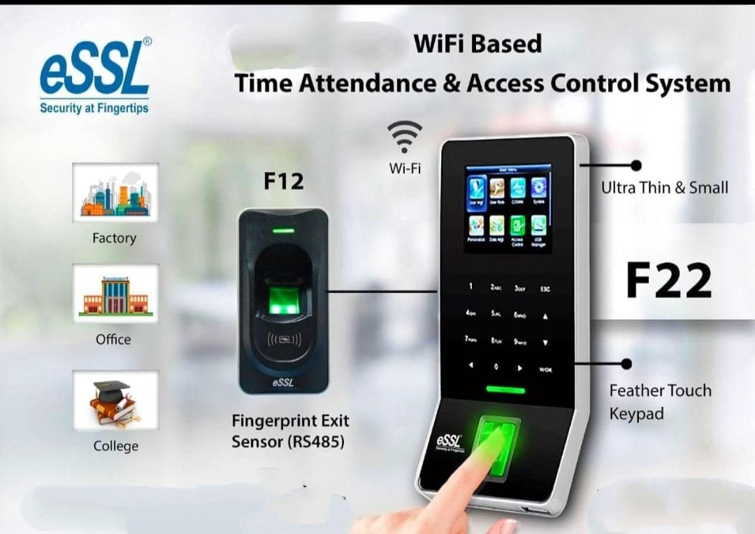 Essl WiFi Enabled Fingerprint Time Attendance Machine with Access Control