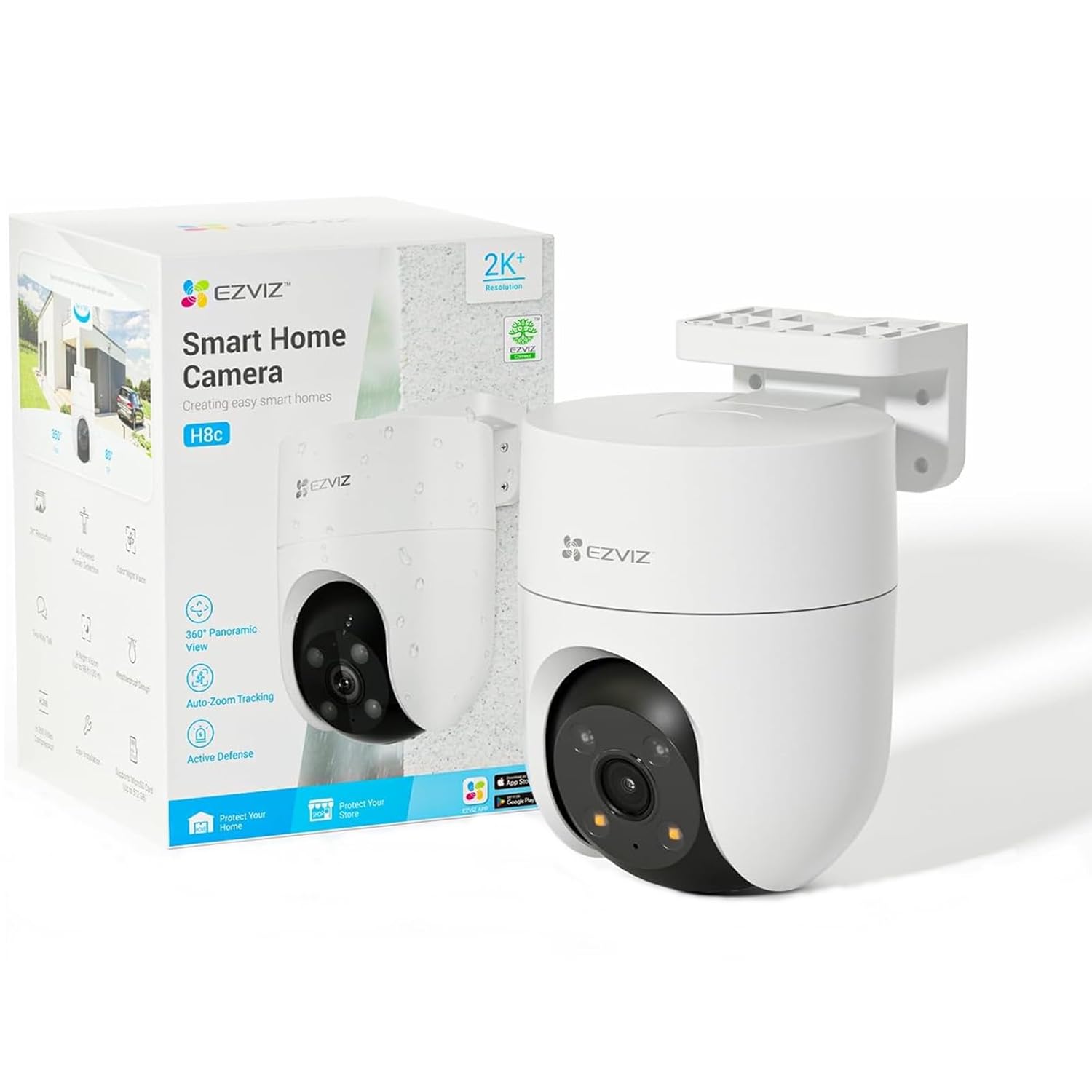 H8C 2K Camera Pan & Tilt PoE Security Camera