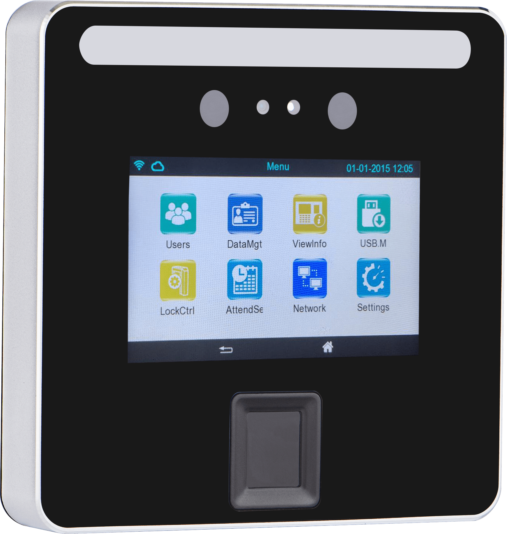 Biomax AI Facial cum Fingerprint Attendance Device IndigoFace 6