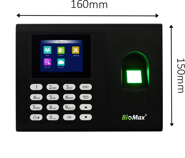 Biomax Biometric Time Attendance Machine N-K30 PRO