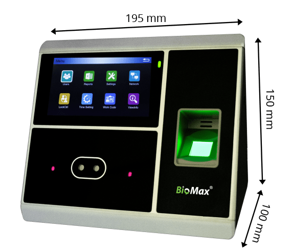 Biomax Multi-Bio Time Attendance and Access Control System N-Uface 602